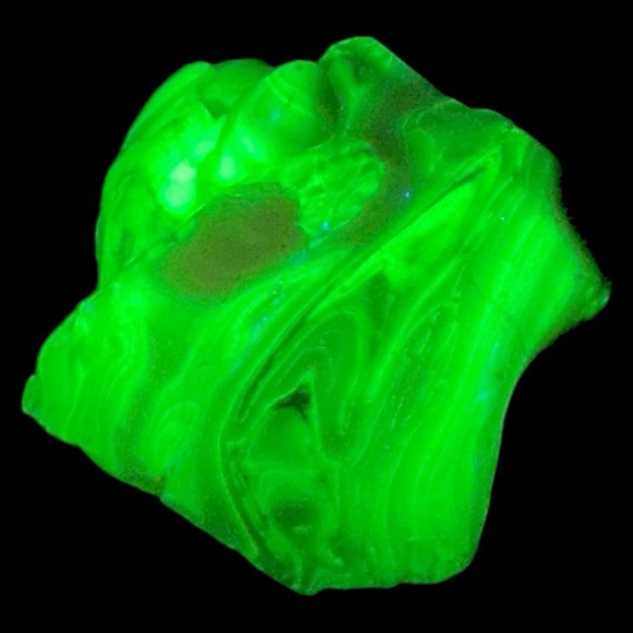 Other - Pink Custard Art Glass Cullet‎ Glowing Manganese Uranium Swirl #6GX55